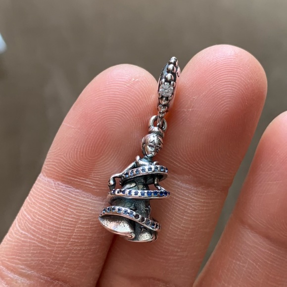NWOT DISNEY, CINDERELLA MAGICAL MOMENT DANGLE CHARM Sterling Silver 925 - Picture 5 of 12